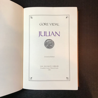 Julian - Gore Vidal - Signed - Limited Edition - Franklin Library - 1981