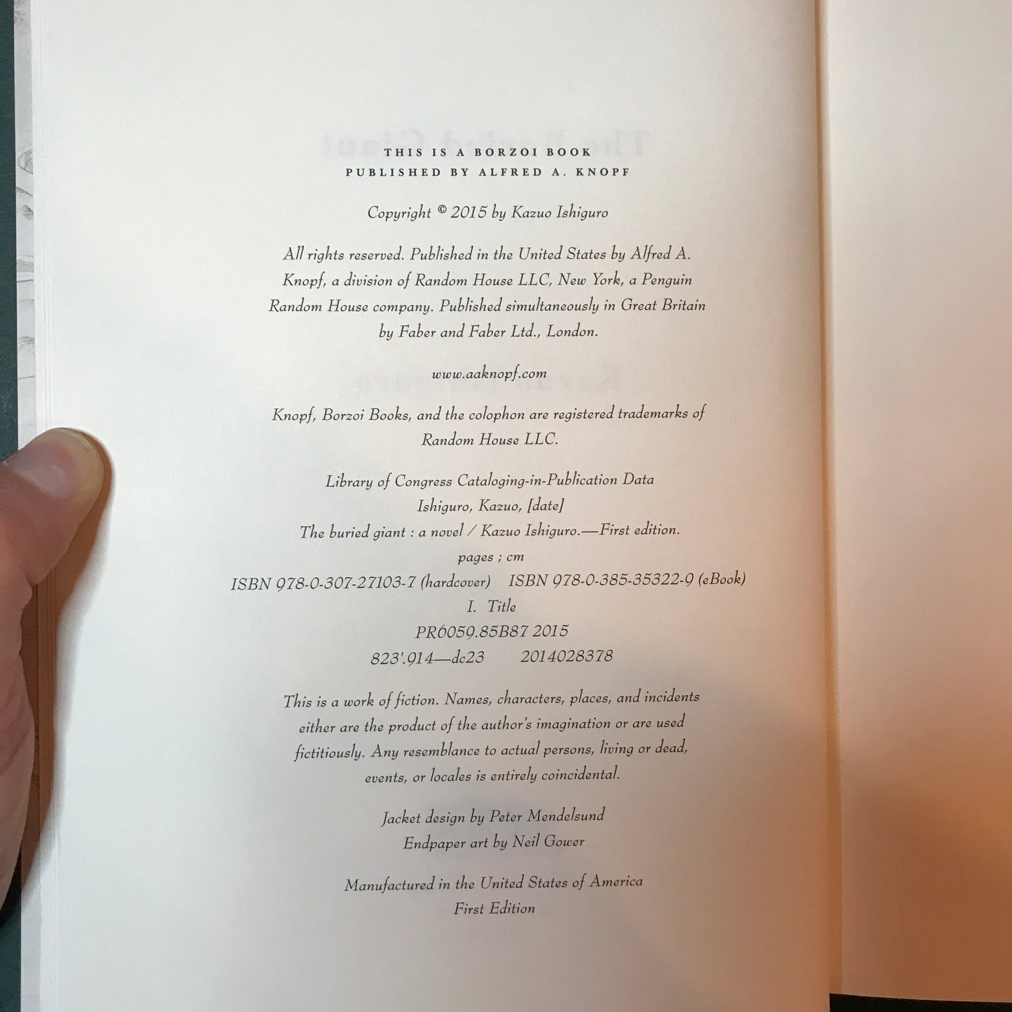 The Buried Giant - Kazuo Ishiguro - 1st Edition - 2015