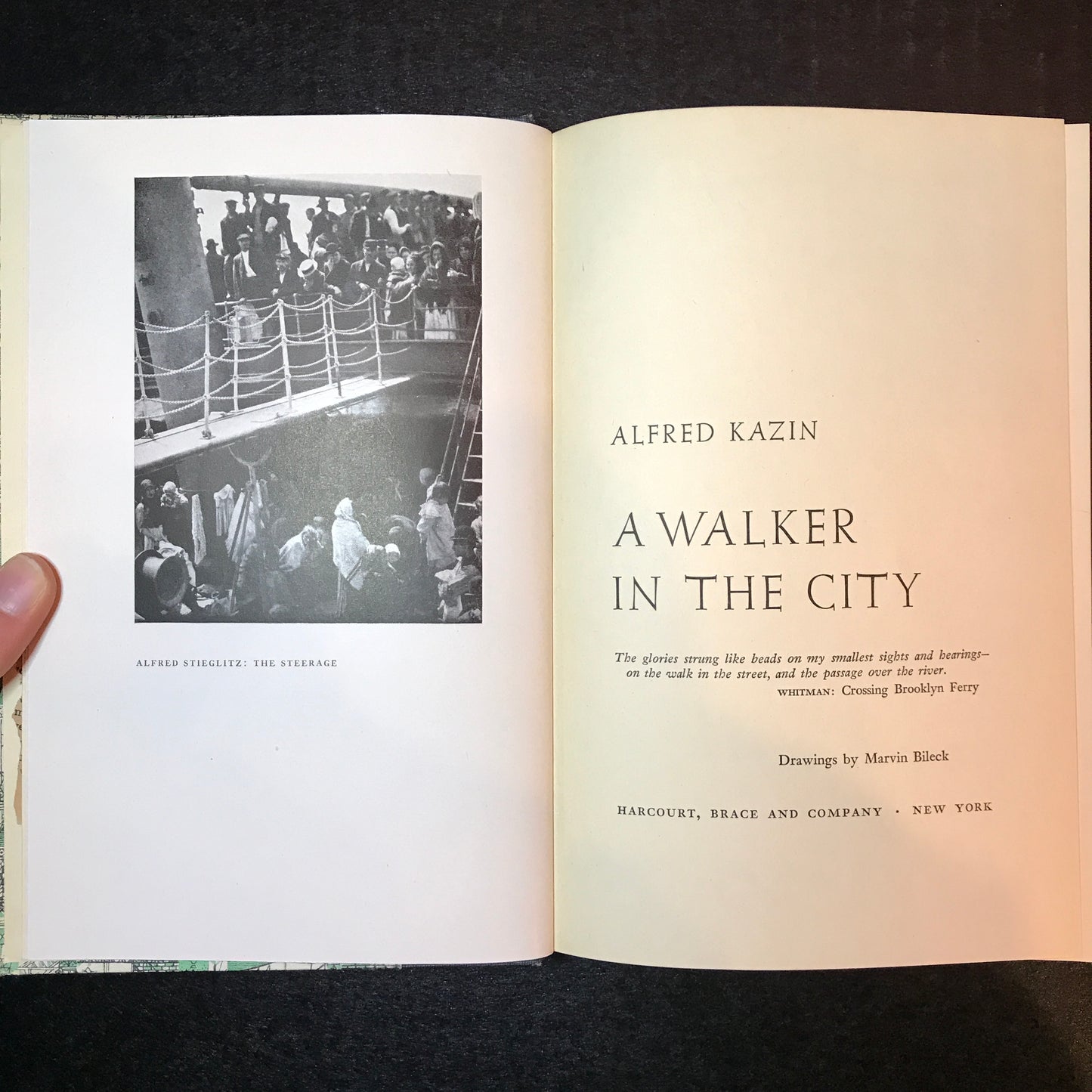 A Walker In The City - Alfred Kazin - Frontispiece by Georgia O'Keefe - 1951