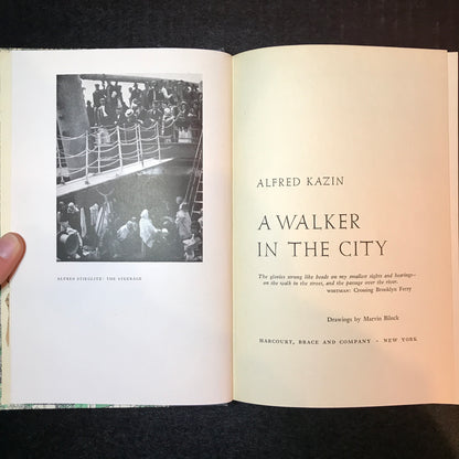 A Walker In The City - Alfred Kazin - Frontispiece by Georgia O'Keefe - 1951