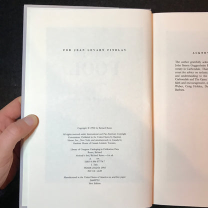 Nobody's Fool - Richard Russo - 1st Edition - 1993