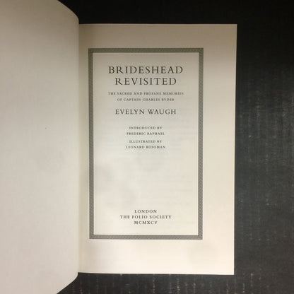 Brideshead Revisited - Evelyn Waugh - Folio Society - 1995