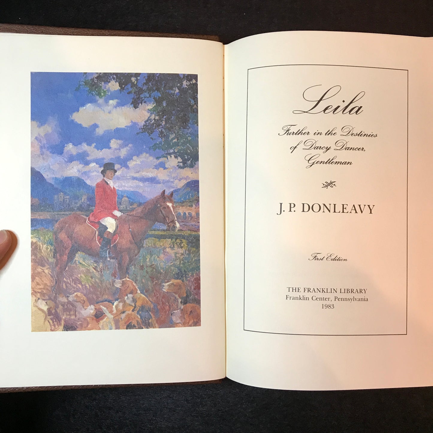 Leila - J. P. Donleavy - Signed - 1st Edition - Franklin Library - 1983