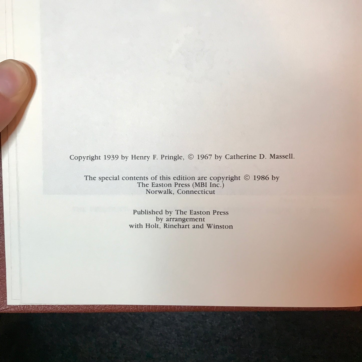 The Life and Times of William Howard Taft - Henry F. Pringle - Easton Press - 2 Volumes - 1986