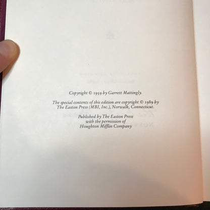 The Armada - Garrett Mattingly - Easton Press - 1989