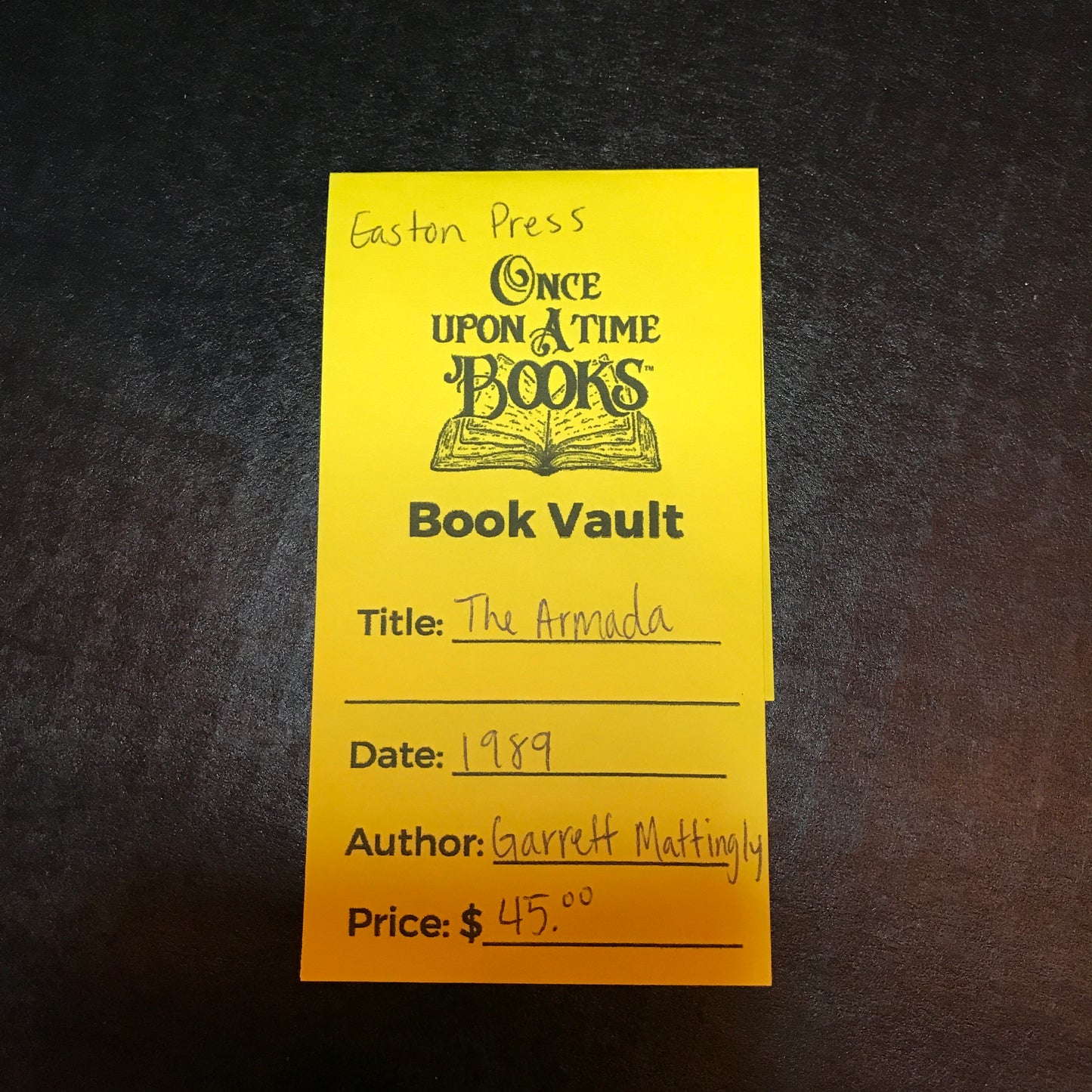 The Armada - Garrett Mattingly - Easton Press - 1989