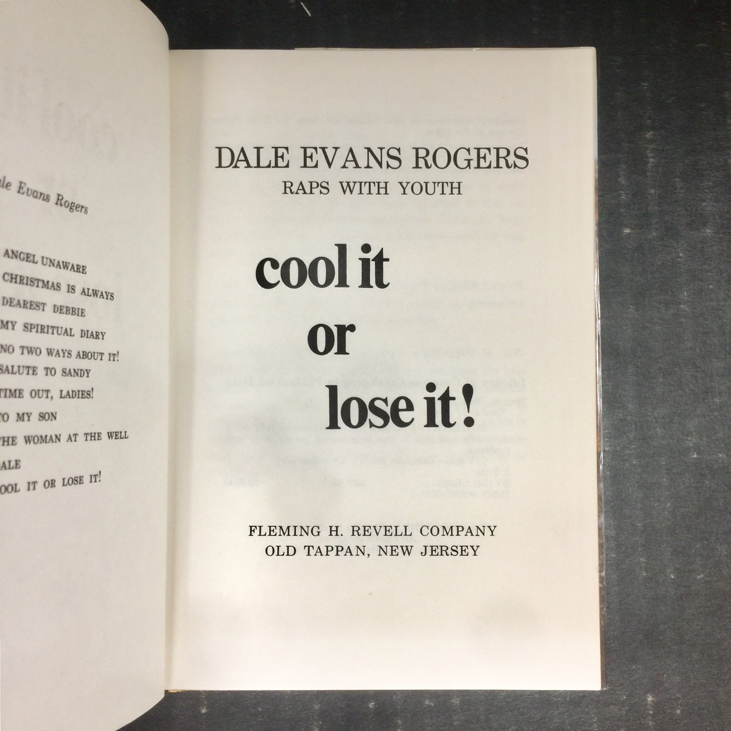 Cool It or Lose It! - Dale Evans Rogers - Signed by Author - 1972