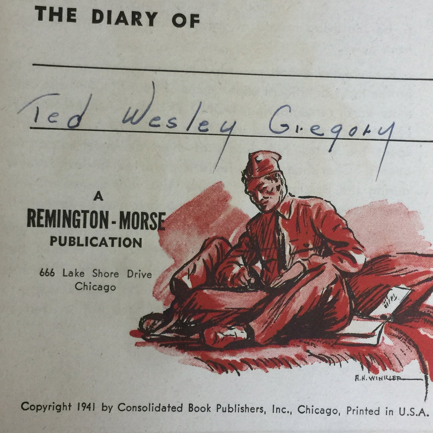 My Life in the Service - Ted Wesley Gregory - 1941