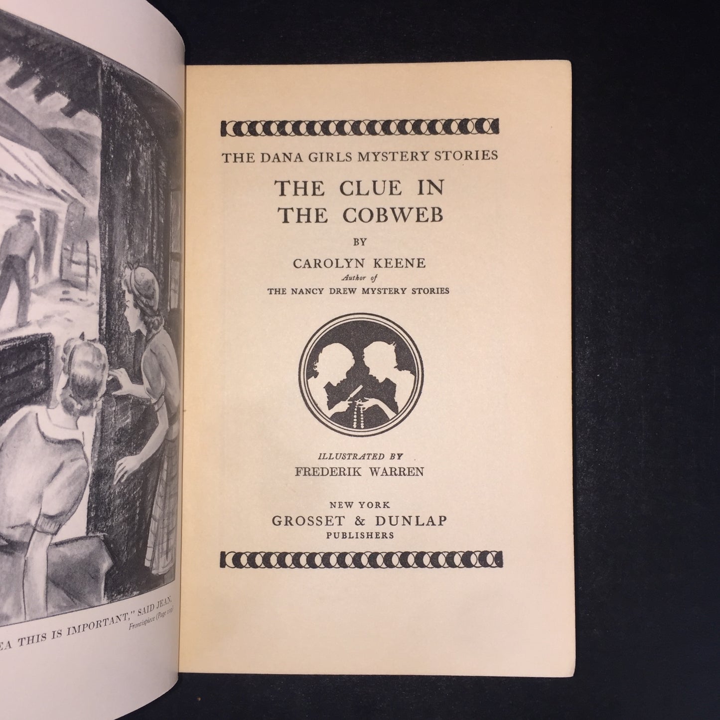 The Clue in the Cobweb - Carolyn Keene - 1st Edition - 1938