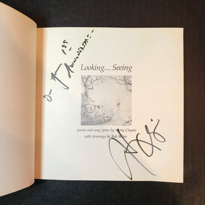 Looking... Seeing - Harry Chapin - 1st Edition - Signed - 1975