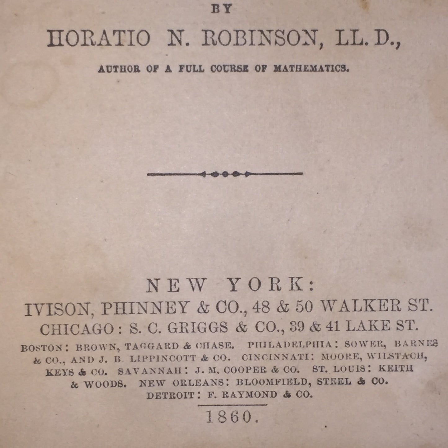 New Elementary Algebra - Horatio N. Robinson - 1960