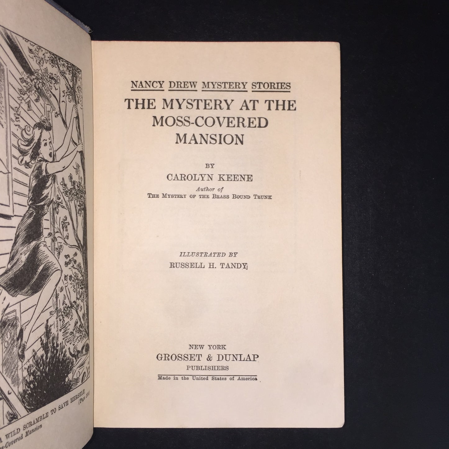 The Mystery at the Moss-Covered Mansion - Carolyn Keene - 1st Edition - 2nd State - 1941