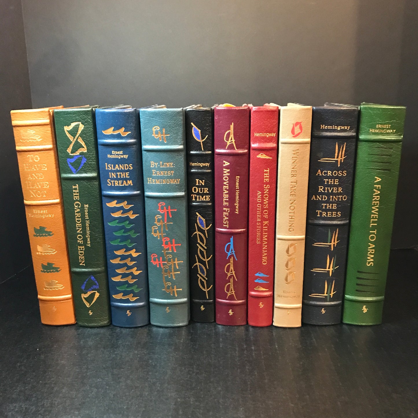 Hemingway Set - Ernest Hemingway - Easton Press - 19 Volumes - 1970, 1990