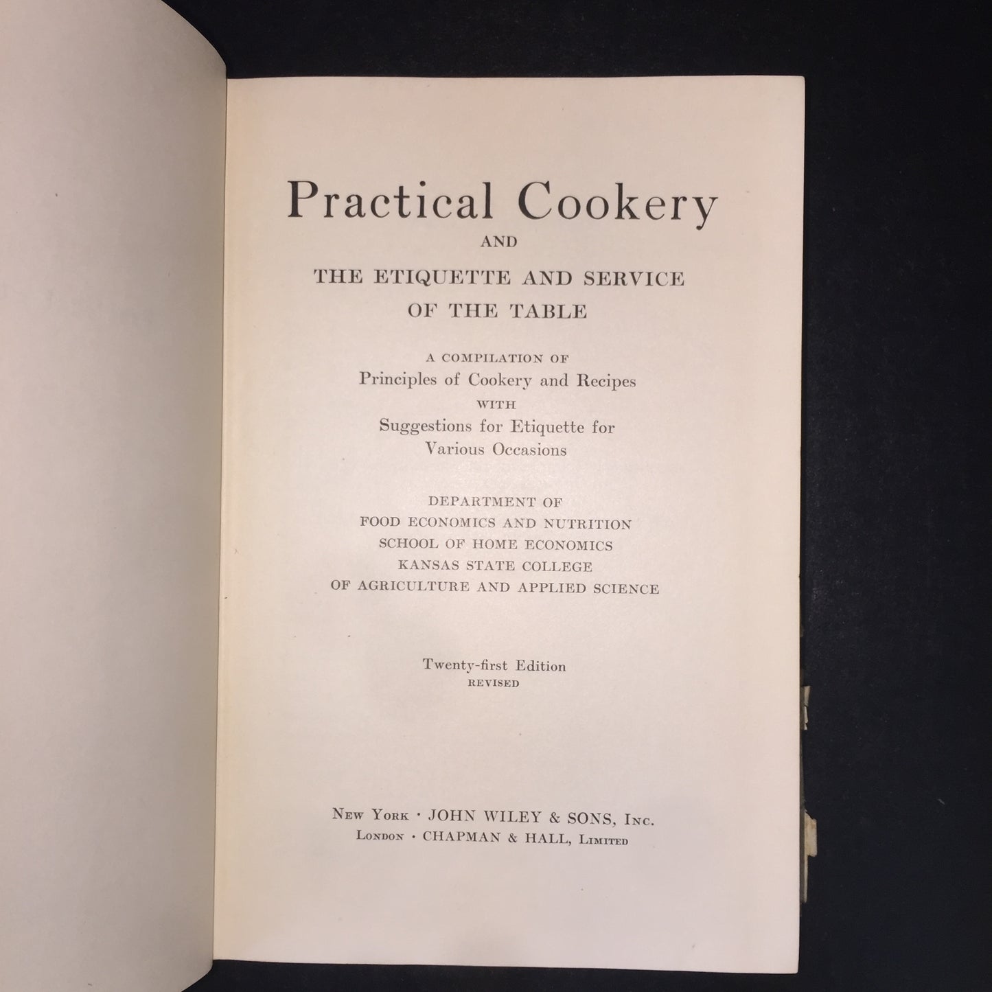 Practical Cookery - Kansas State College of Agriculture and Science - 1947