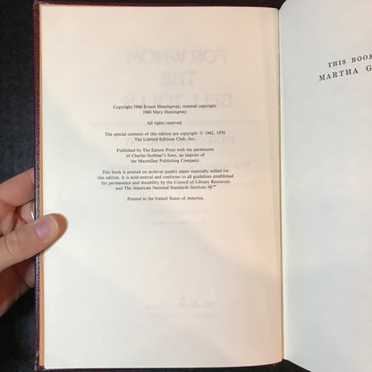 Hemingway Set - Ernest Hemingway - Easton Press - 19 Volumes - 1970, 1990