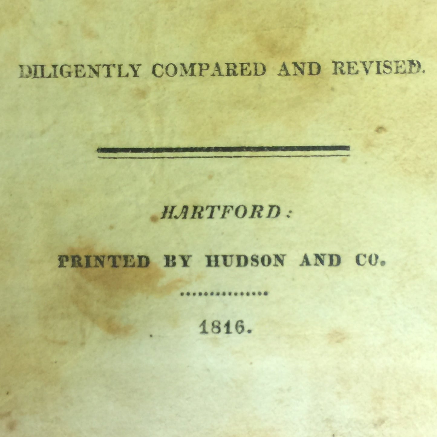 The Holy Bible - Hudson And Co. - 1816