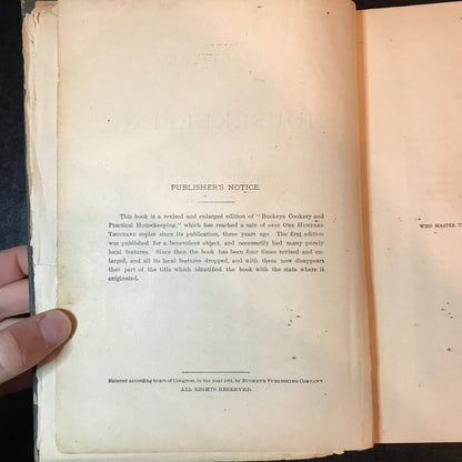 Practical Housekeeping - Buckeye Publishing Company - 1884