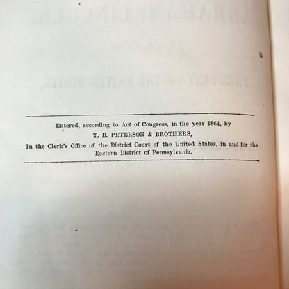 The Life, and Martyrdom of Abraham Lincoln - T. B. Peterson & Brothers - 1st Thus - 1864
