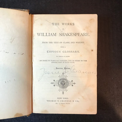 The Works of William Shakespeare - William Shakespeare - c. 1890's