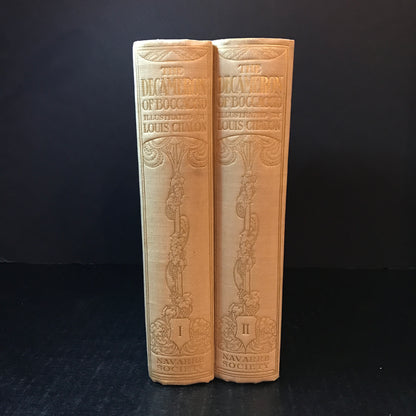 The Decameron of Giovanni Boccaccio - Translated by J. M. Rigg - 2 Volumes - c. 1920's