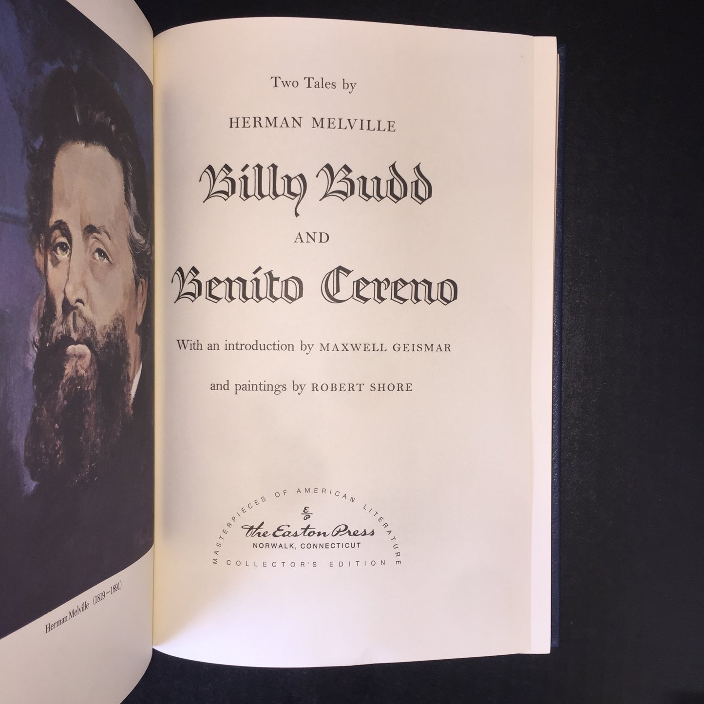 Billy Budd and Benito Cereno- Herman Melville - Easton Press - Bottom Edge Wear - 1980