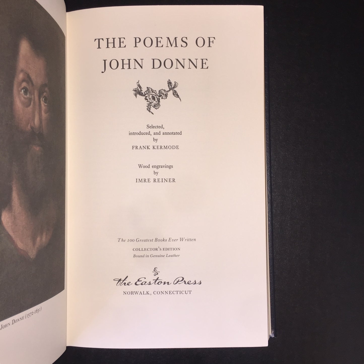 The Poems of John Donne - John Donne - Easton Press - Slight Edge Wear - 1979 - 1979