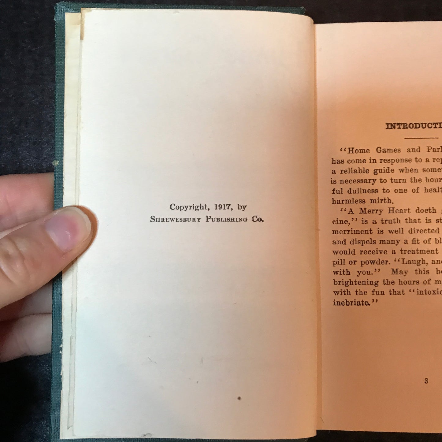Home Games and Parlor Amusements - Shrewesbury Publishing - 1917