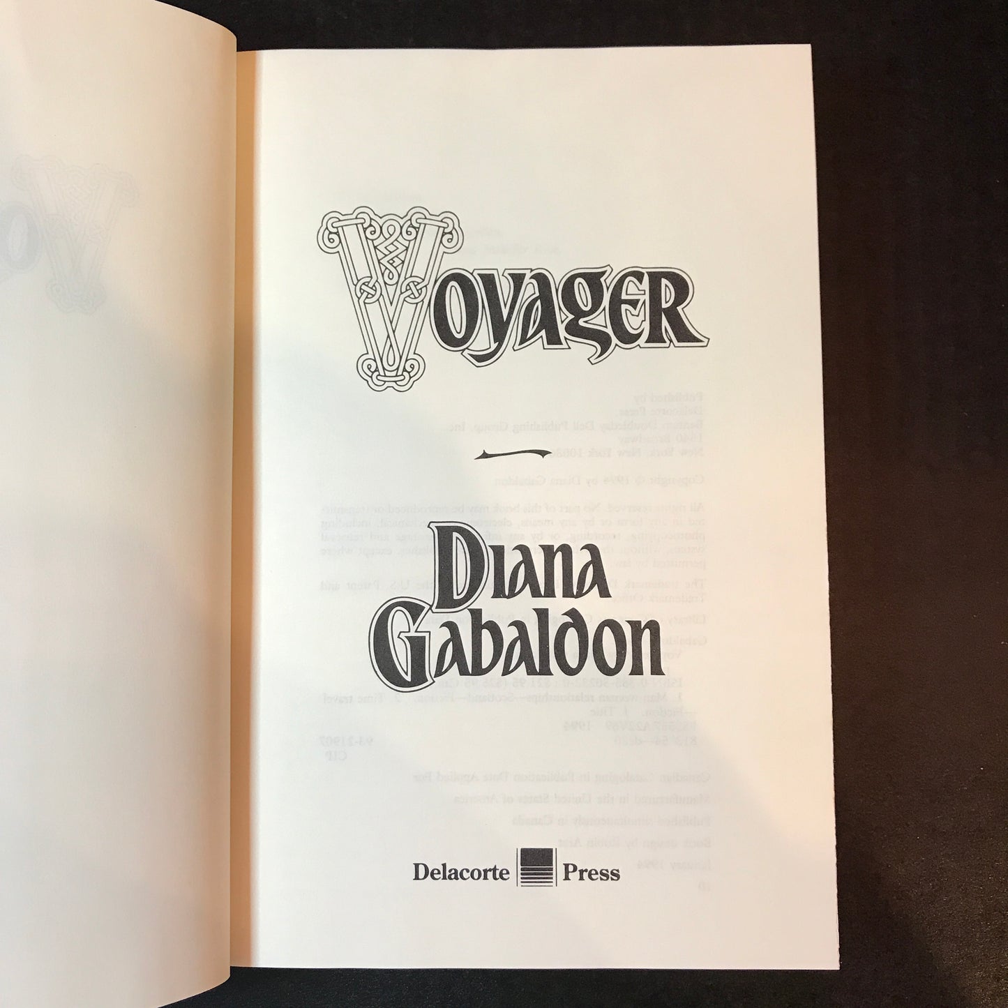 Voyager - Diana Gabaldon - 10th Print - 1994
