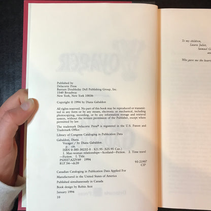 Voyager - Diana Gabaldon - 10th Print - 1994