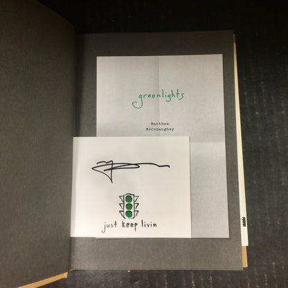 Greenlights - Matthew McConaughey - Signed by Author - First Edition - 2020