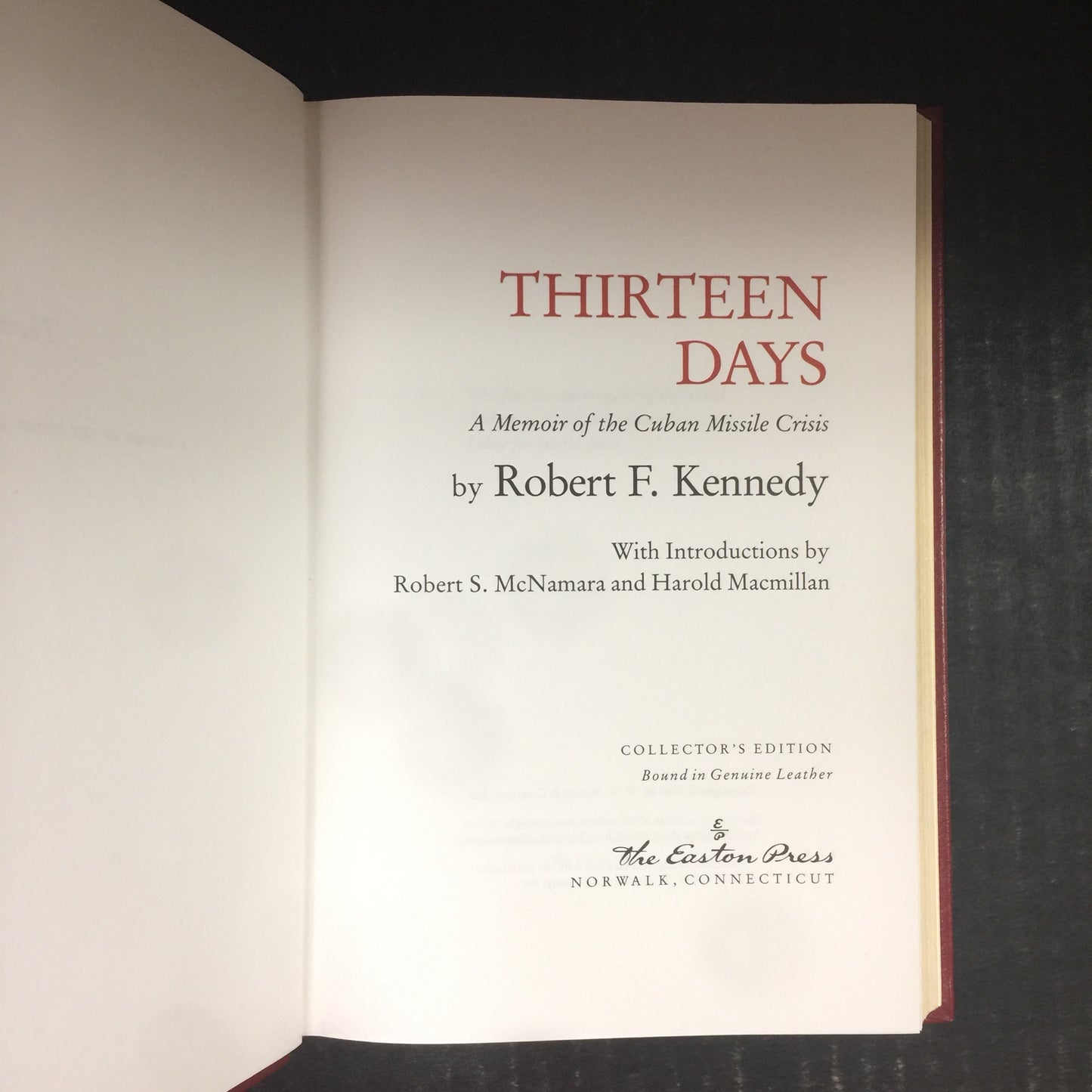 Thirteen Days - Robert F. Kennedy - Easton Press - 1969