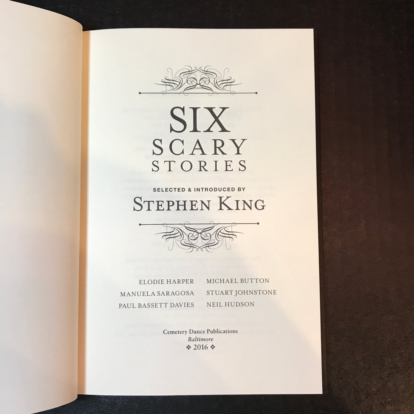 Six Scary Stories - Stephen King - 2016