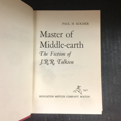 Master of Middle-Earth - J.R.R. Tolkien - First Printing - 1972