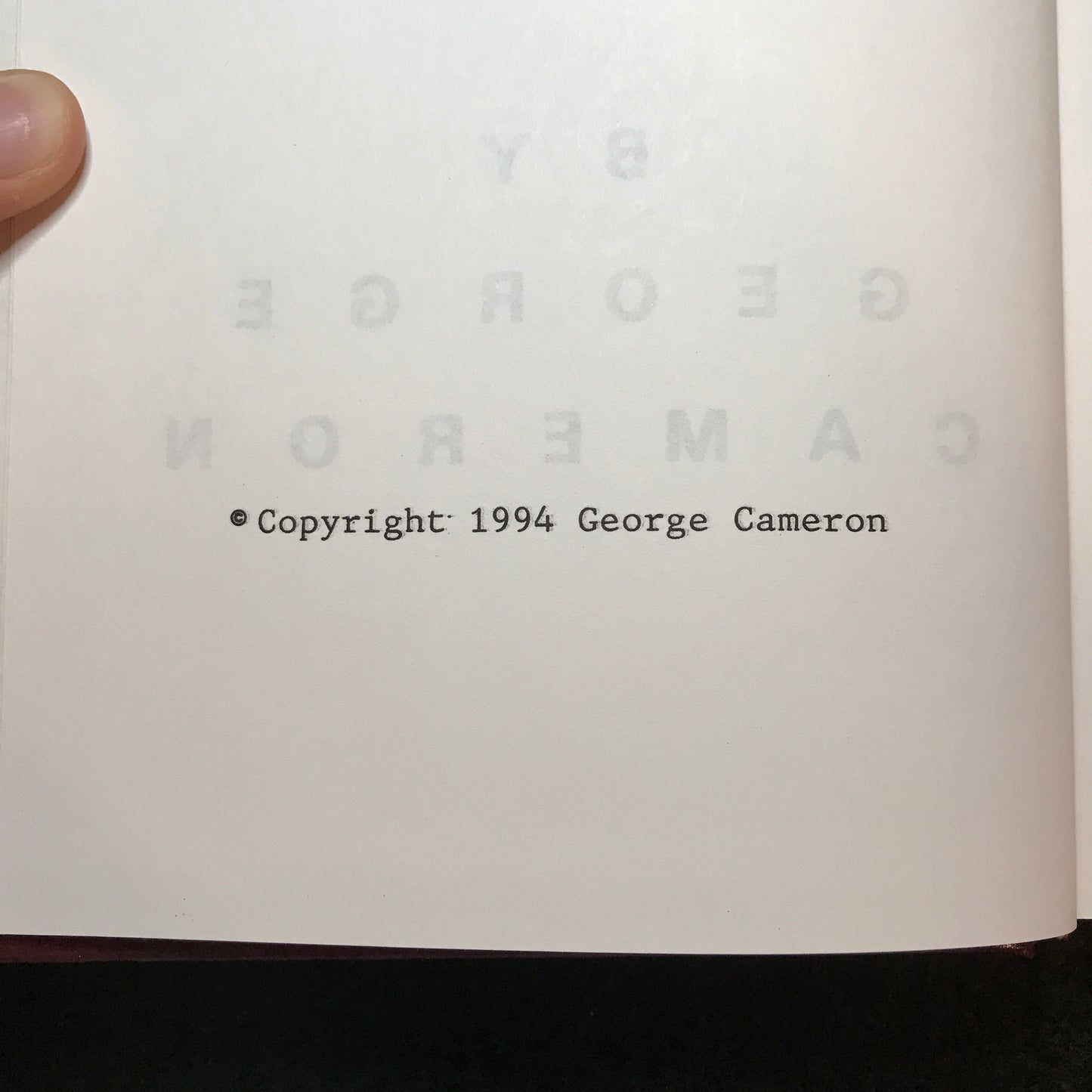 Sequoyah Orphans Training School - George Cameron - Signed - 1994