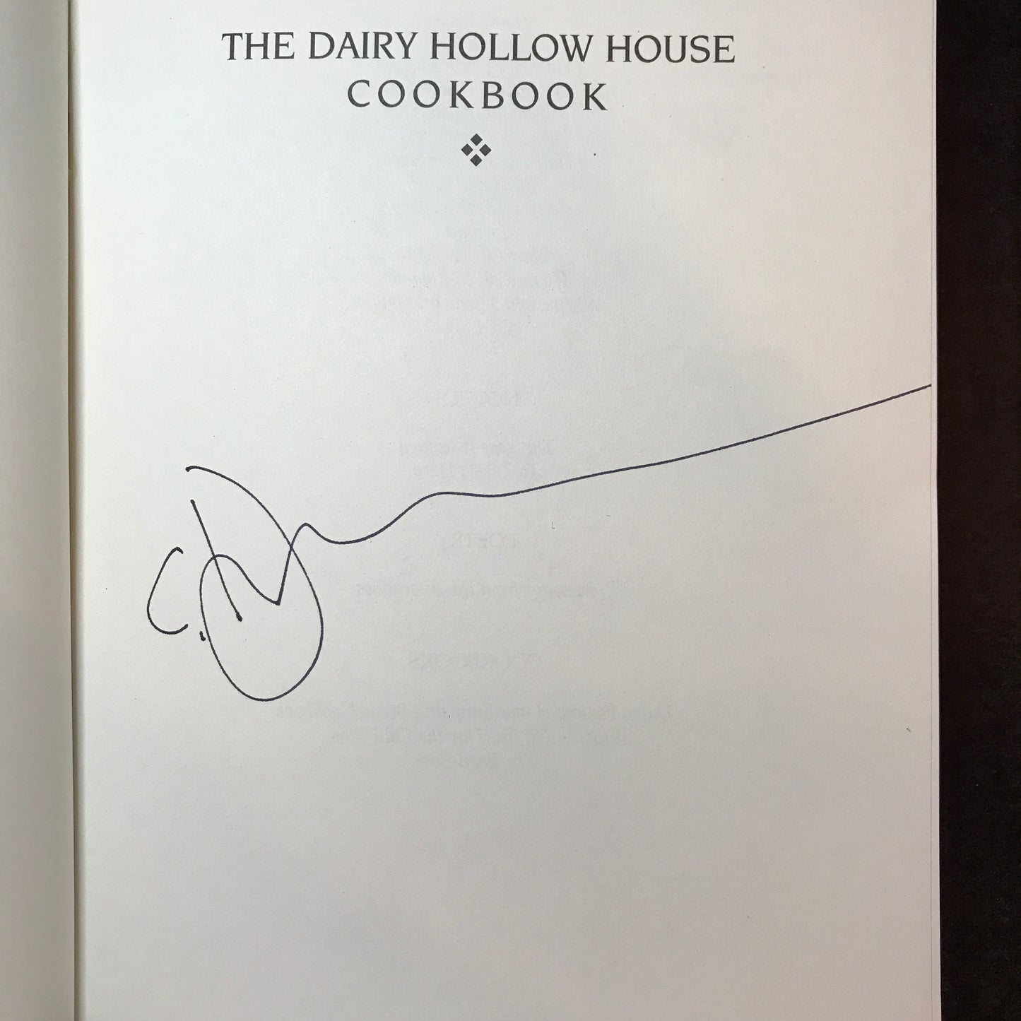 The Dairy Hollow House Cookbook - Crescent Dragonwagon & Jan Brown - Signed - 1992