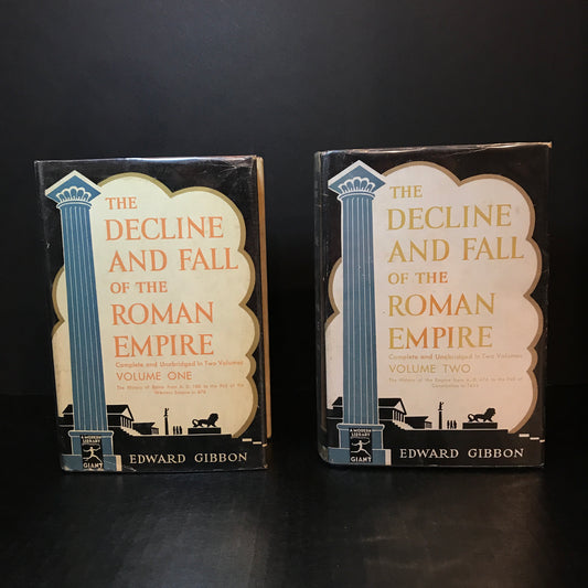 The Decline and Fall of the Roman Empire - Edward Gibbon - 2 Volumes - c. 1930's