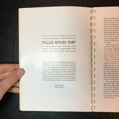 Illustrated Guide to Yosemite Valley - Virginia & Ansel Adams - 1949