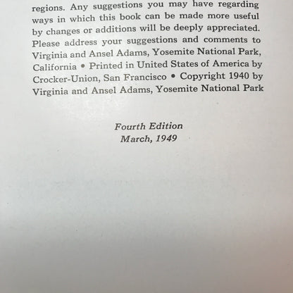 Illustrated Guide to Yosemite Valley - Virginia & Ansel Adams - 1949