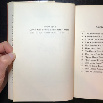 Southern Legacy - Hodding Carter - Signed - 1st Edition - 1950