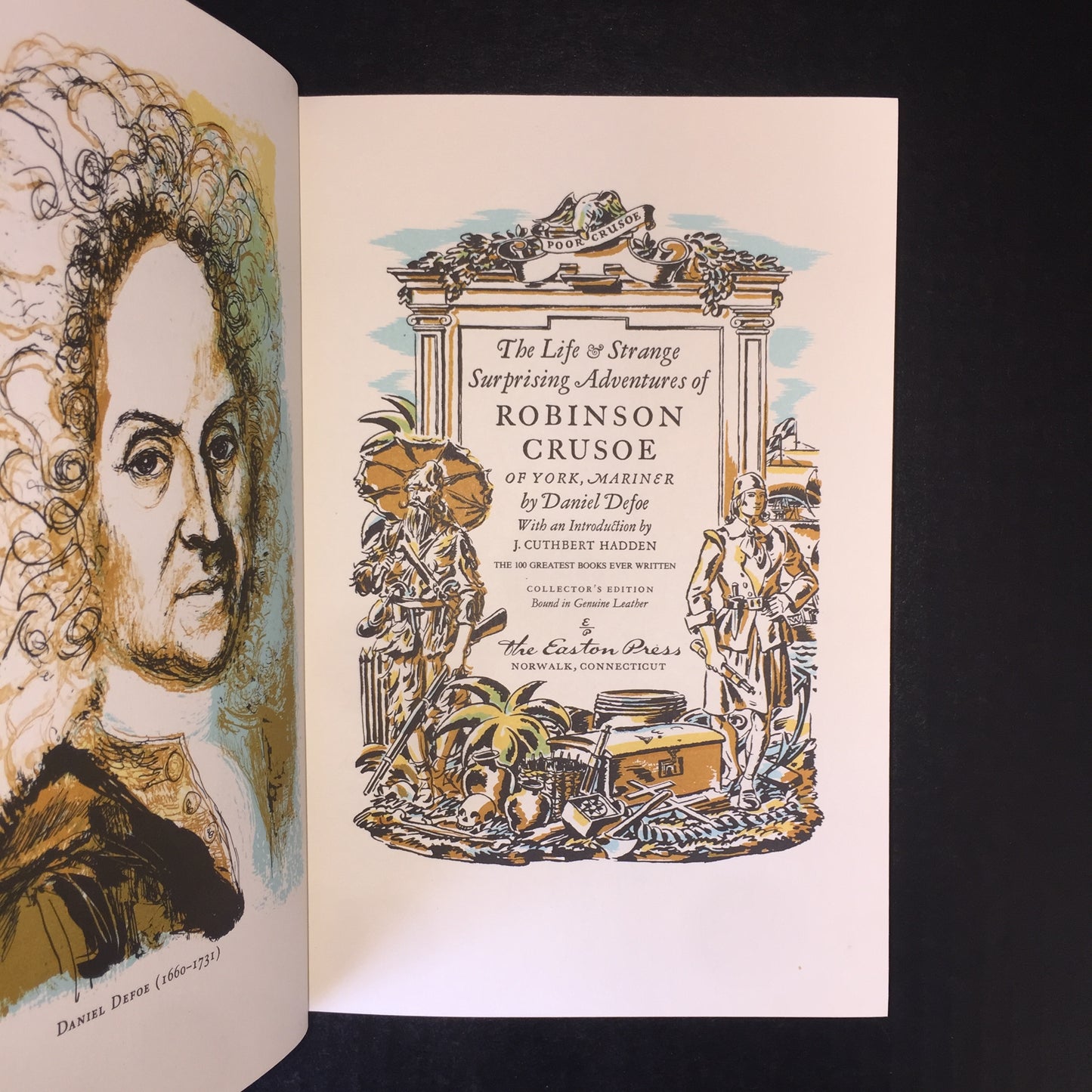 Robinson Crusoe - Daniel Defoe - Easton Press - 1976