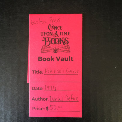 Robinson Crusoe - Daniel Defoe - Easton Press - 1976