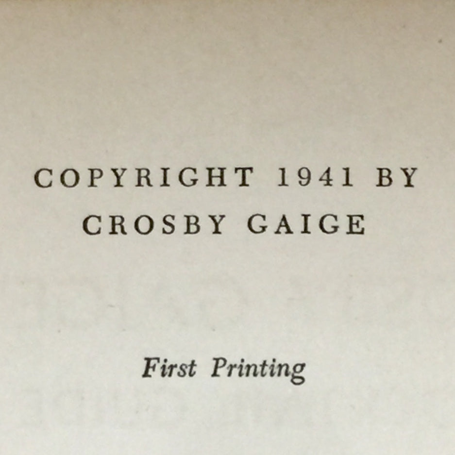 Crosby Gaige's Cocktail Guide and Ladies' Companion - Crosby Gaige - First Printing - Scarce - 1941