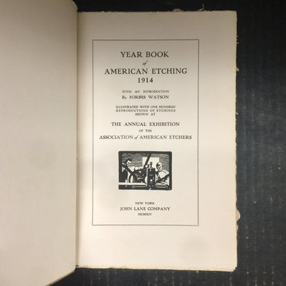 Year Book of American Etching - John Lane Company - 1914