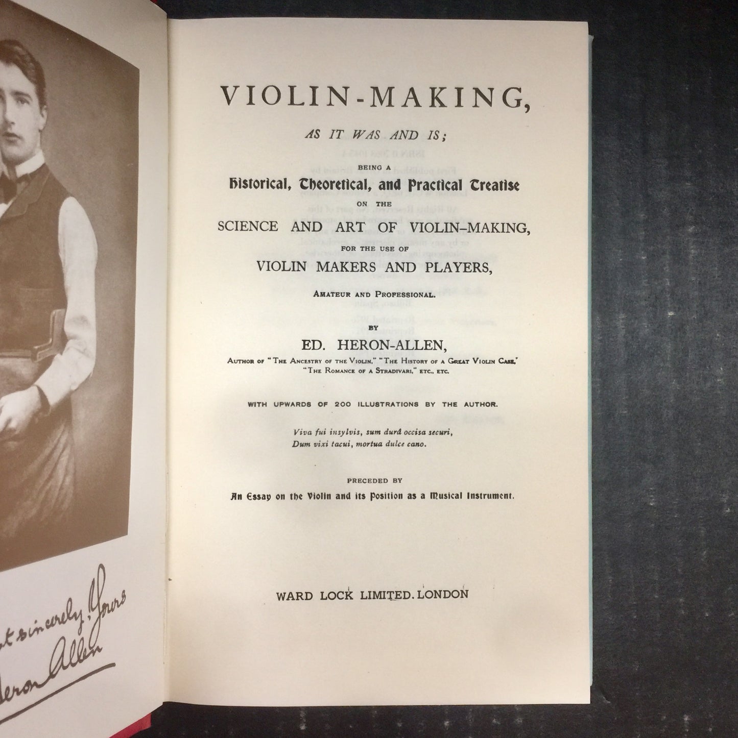 Violin-Making, As It Was And Is - Ed. Heron-Allen - UK Edition - Reprint - 1984