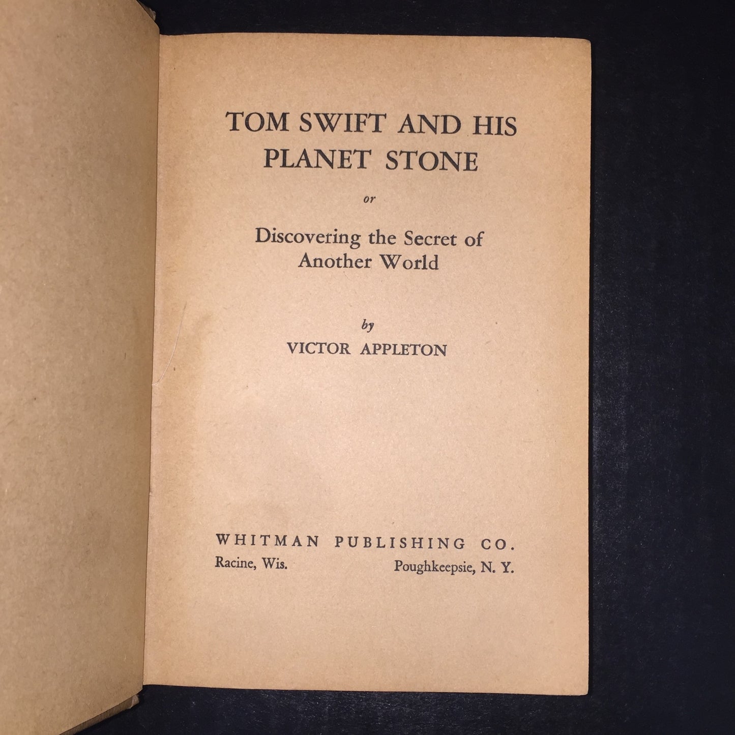 Tom Swift and His Planet Stone - Victor Appleton - Whitman Publishing Co. - 1935