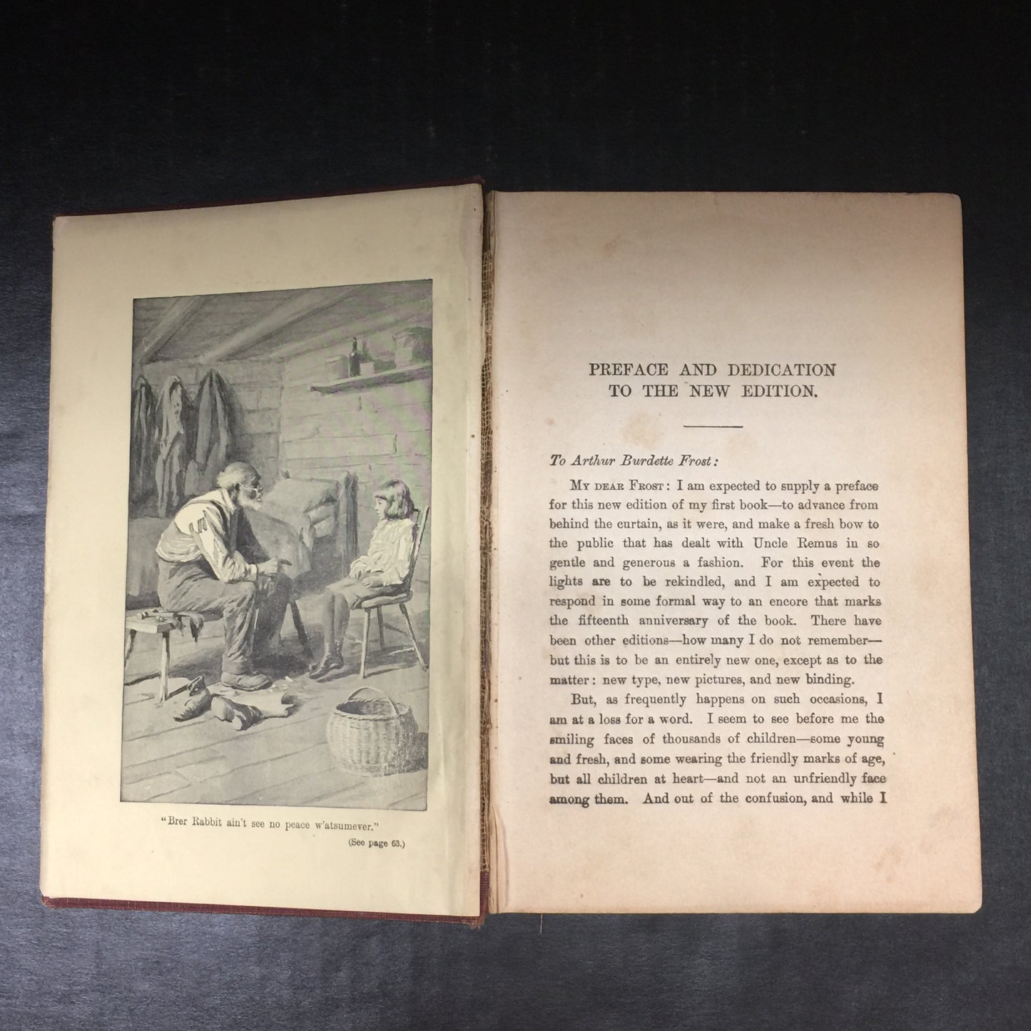 Uncle Remus: His Songs And His Sayings - Joel Chandler Harris - Spine Damage