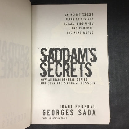 Saddam's Secrets - Georges Sada - Signed by Author - 2006