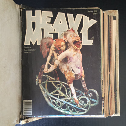 Heavy Metal: The Illustrated Fantasy Magazine - Various Authors - Full Year - 1979