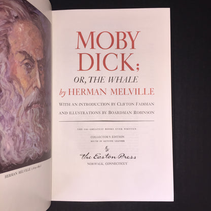 Moby Dick or The Whale - Herman Melville - Easton Press - 1977