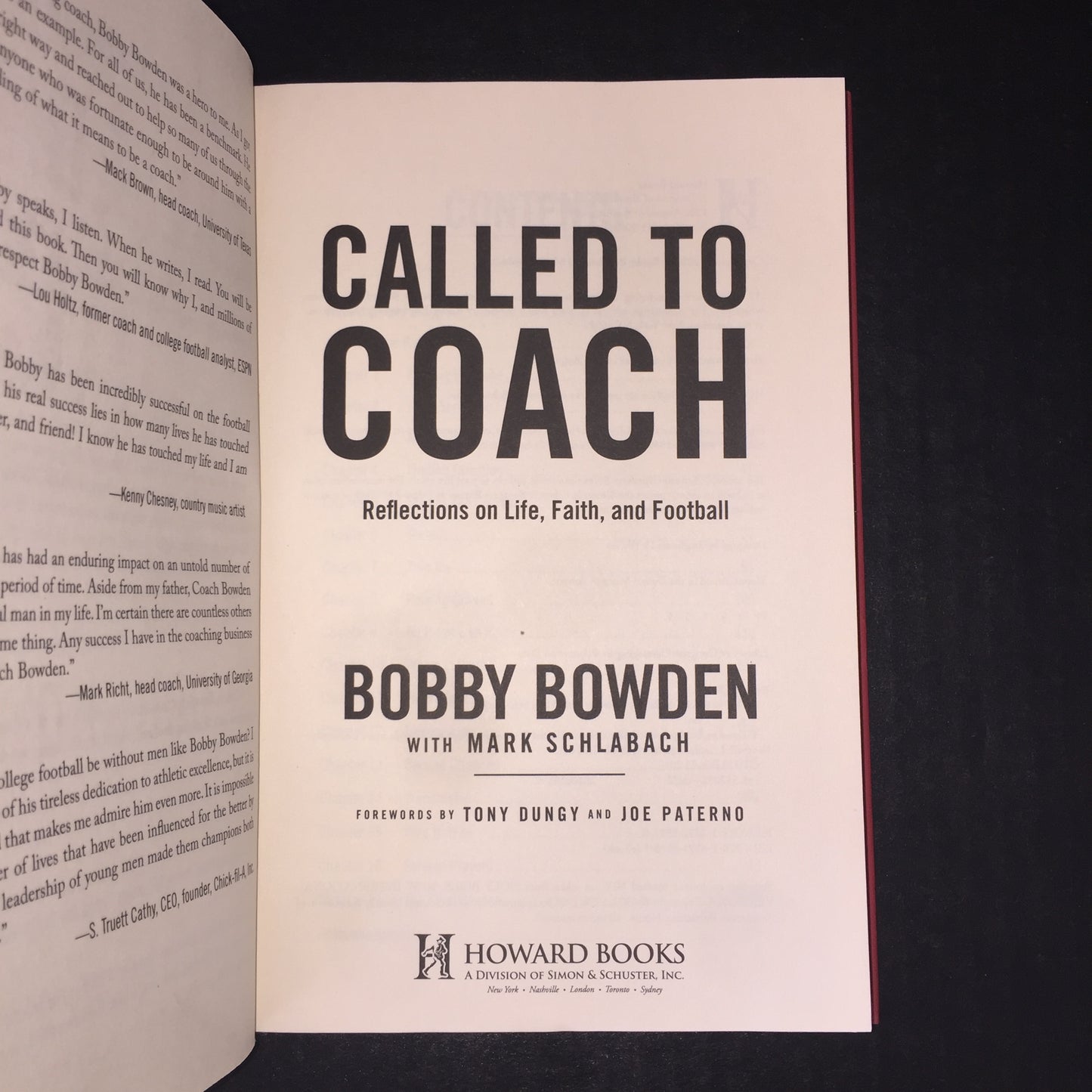 Called to Coach - Bobby Bowden - Signed - 2010